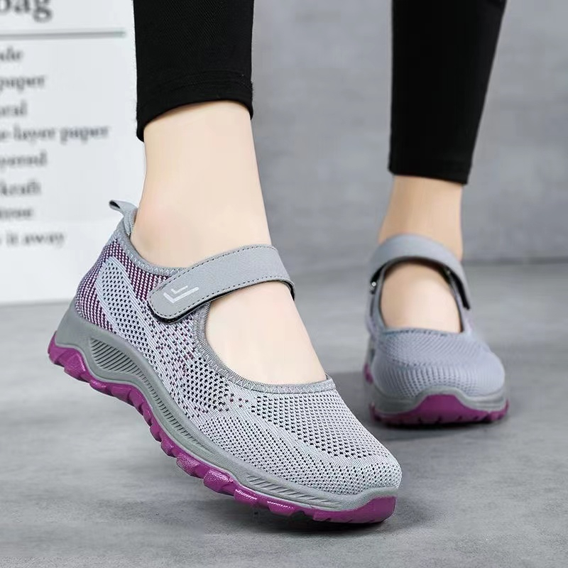 Women Korean Fashion Comfort Slip On Shoes Sneakers Breathable Flat ...