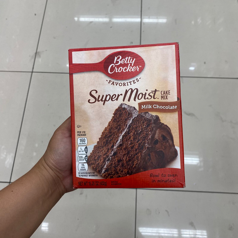 BETTY CROCKER SUPER MOIST MILK CHOCOLATE CAKE MIX 432g Shopee Philippines