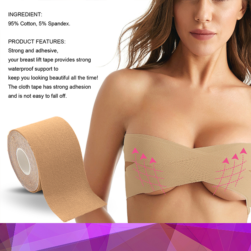 DIY Nipple Stickers Tape Women Push Up Chest Bandage Elastic