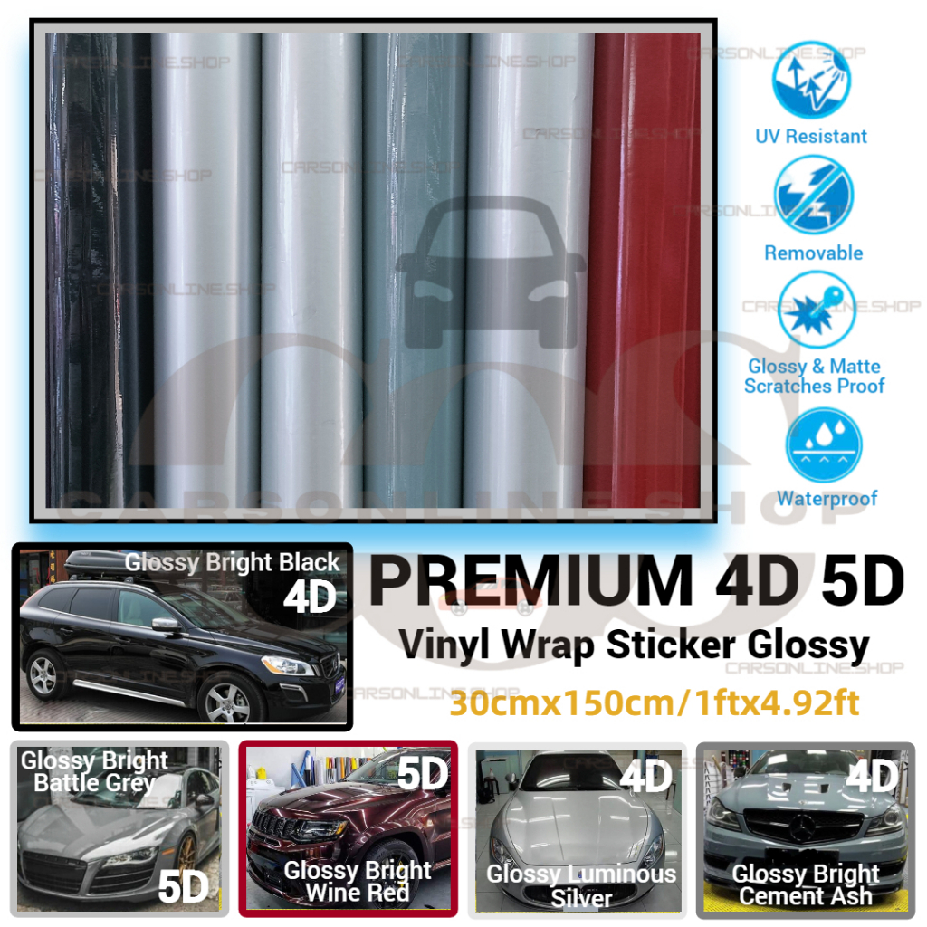 COS 30cmx150cm Car Motorcycle Vinyl Wrap Film Sticker PVC Waterproof ...