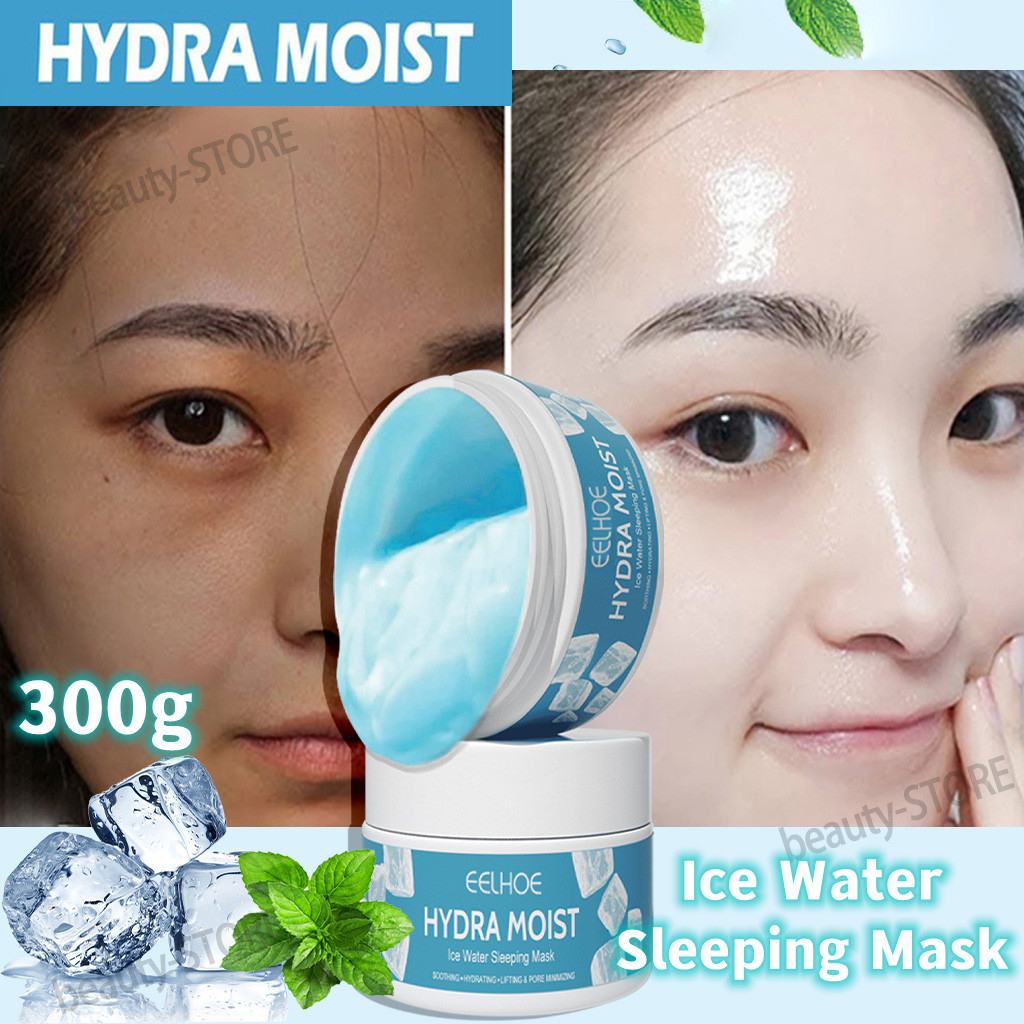 300g HYDRA MOIST Ice Water Sleeping Mask Collagen Firming Sleeping Mask Anti Aging Brighten Skin