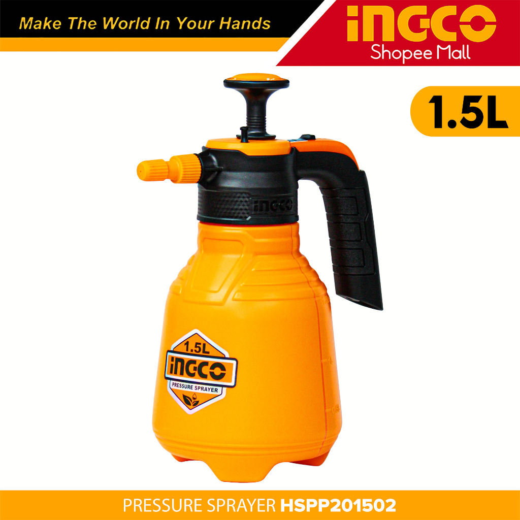 INGCO Pressure Sprayer 1.5L Handheld Garden Pump Sprayer Water Spray