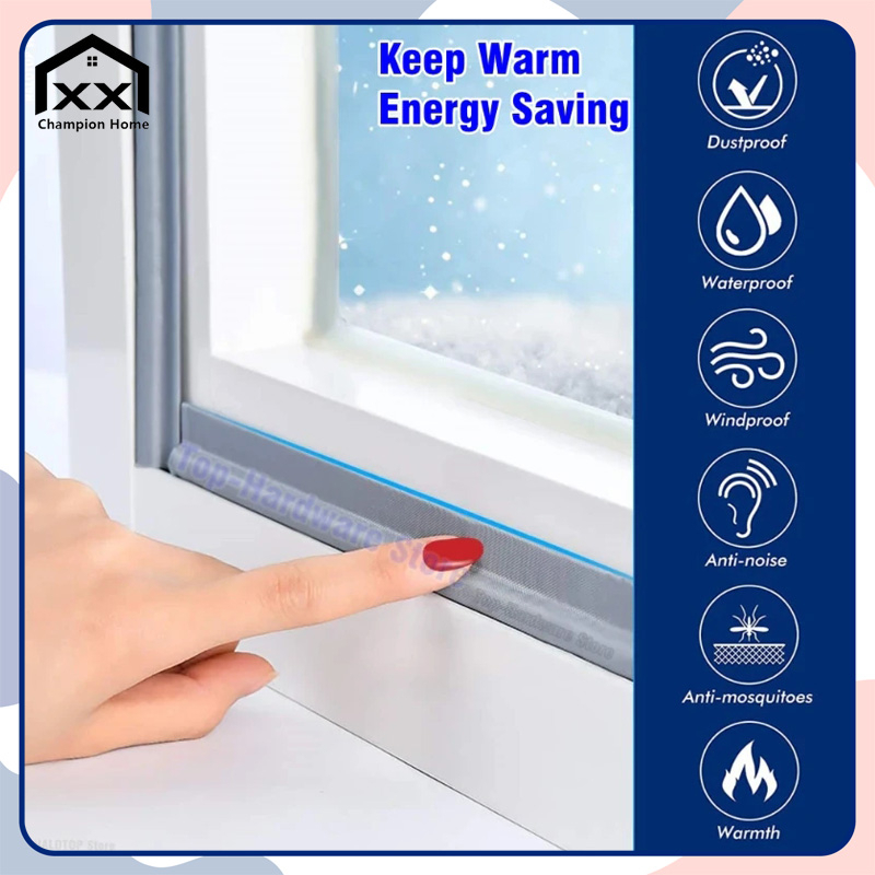 2M SelfAdhesive Window Sealing Strip Soundproofing Anti Air Leak Door