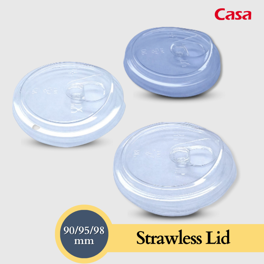 Casa Straw Less Lid 90 95 98mm 100pcs Bundle | Shopee Philippines