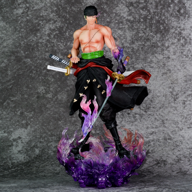 Little akiba Anime one piece zoro figure model toy with box | Shopee ...