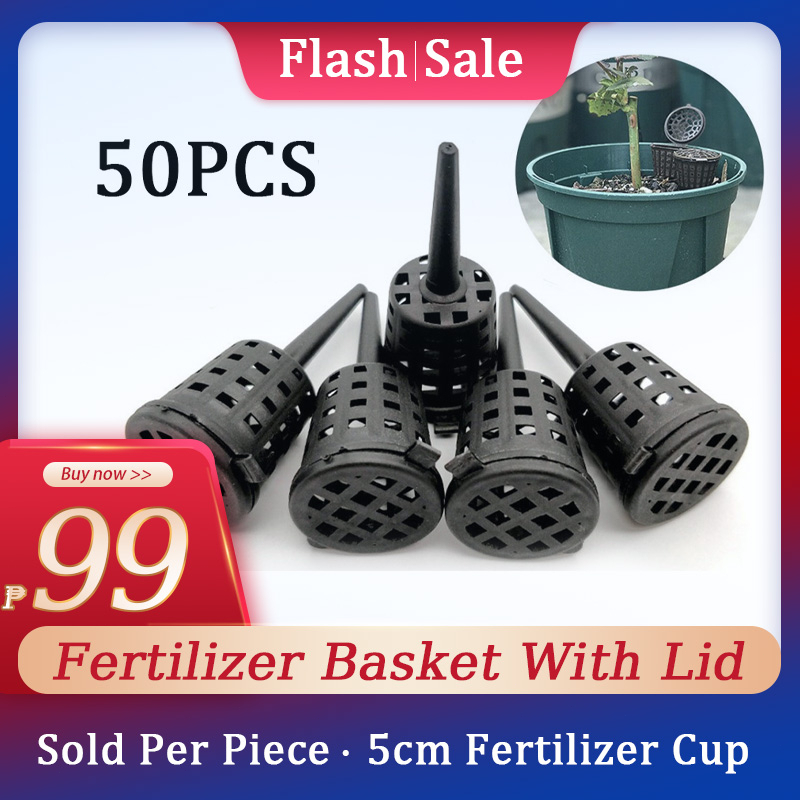50PCSPlants Fertilizer Basket Flowerpot Fertilizer Cup With Lid Plant