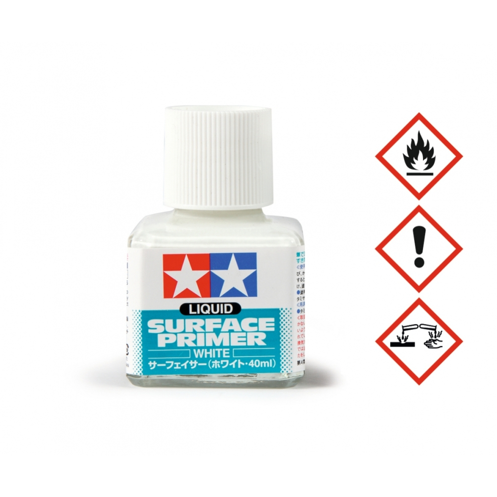 TAMIYA Liquid Surface Primer 40 ml (White, Paint Color Primer) | Shopee ...