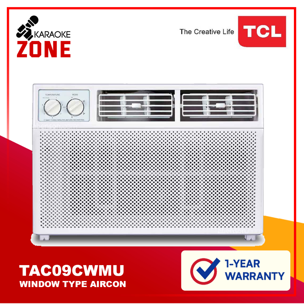 TCL TAC 09CWM U 1 Hp Window Aircon Manual 5 In 1 Heath Filters