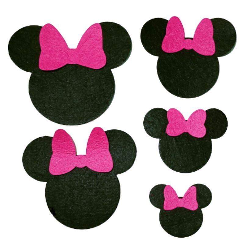 Minnie mouse all felt applique 5 sizes | Shopee Philippines