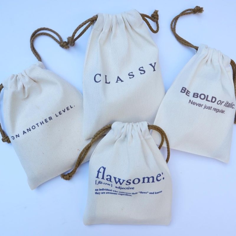 CUSTOMIZED/PERSONALIZED/GIVEAWAY AESTHETIC STRING POUCH ORGANIZER ...