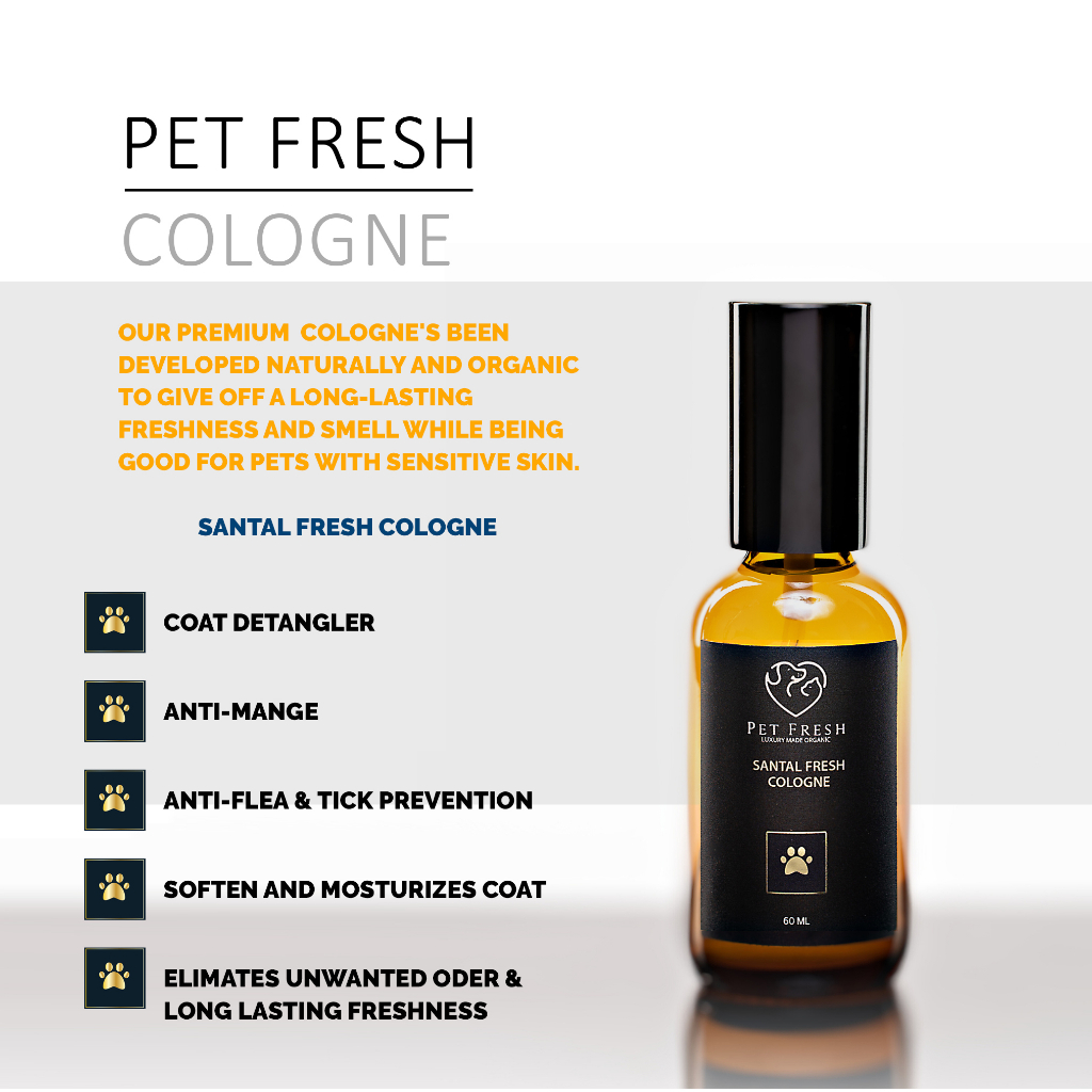 Santal Fresh Pet Fresh Premium Dog Cologne (Inspired by our Calm