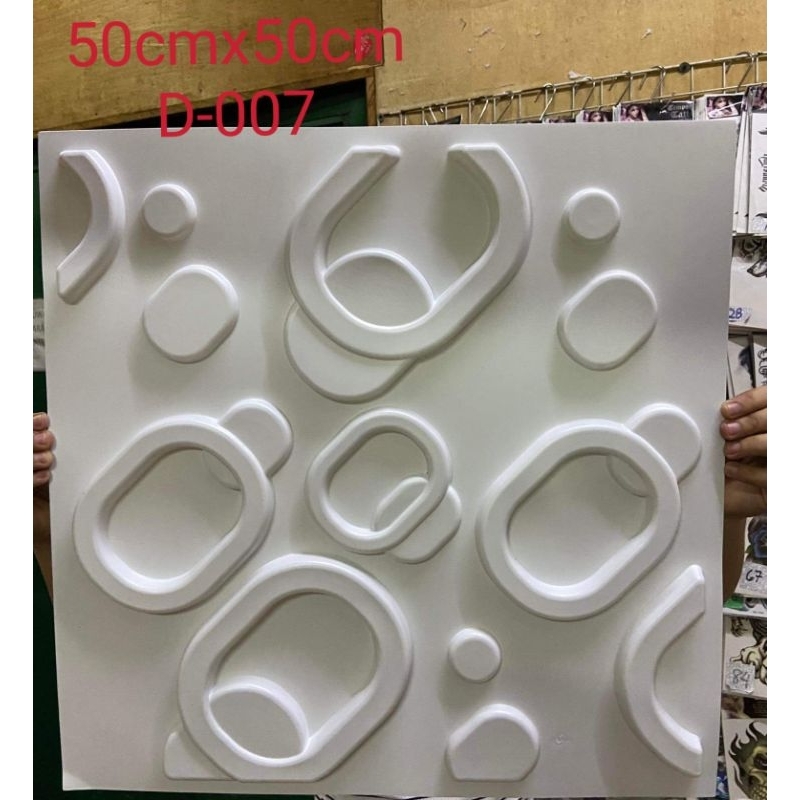 50cmx50cm 3D PVC Decorative Wall Panel Mural Waterproof Fireproof ...