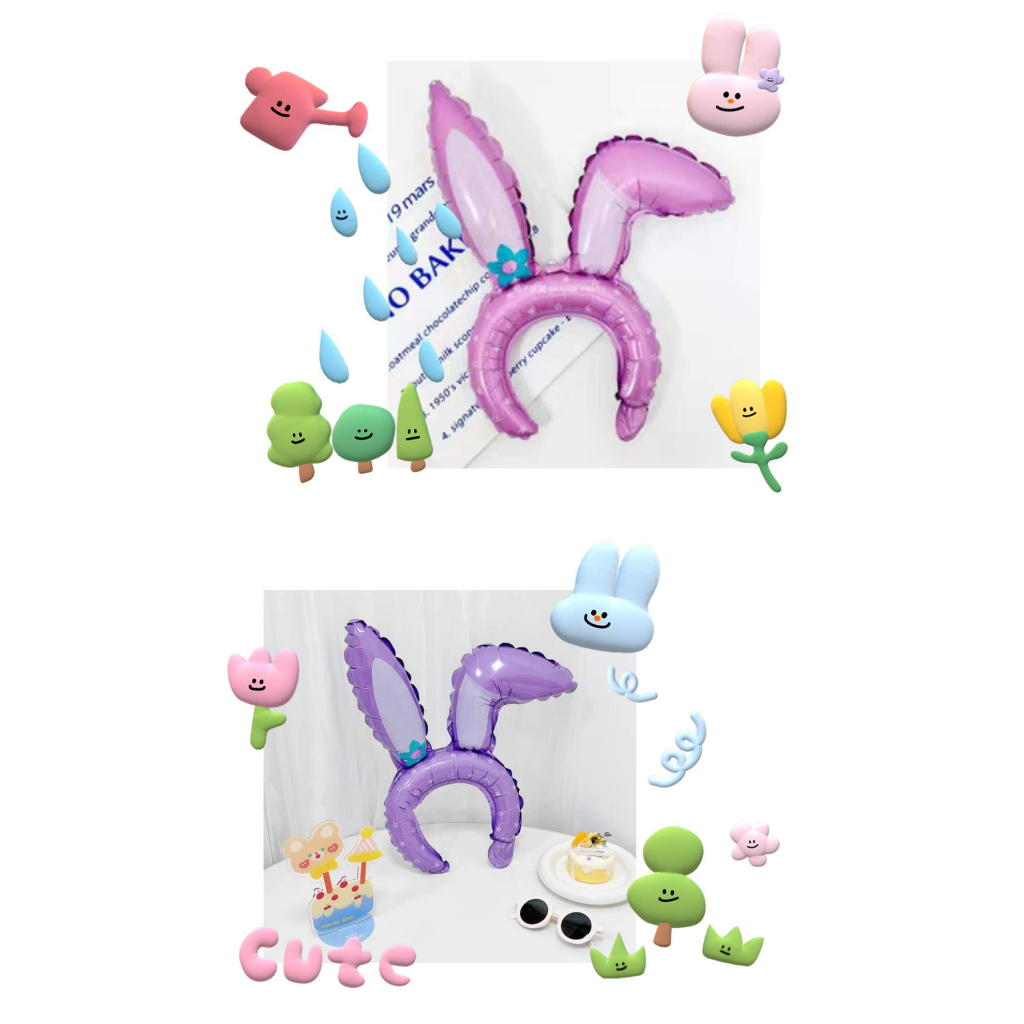 Stellalou Happy Easter 3D Rabbit ear head band birthday party hair ...