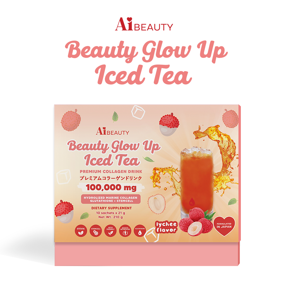 Beauty Glow Up Iced Tea 100,000mg Collagen by: AiBeauty Shopee
