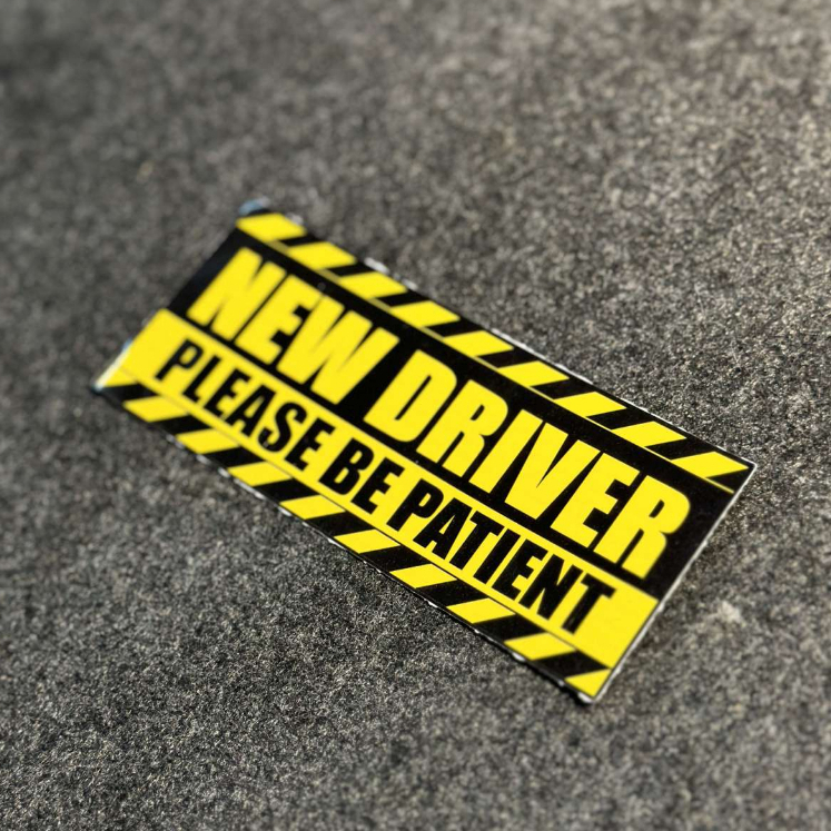 Car Auto Windshield Sticker NEW DRIVER PWD on BOARD (PRINTED) | Shopee ...