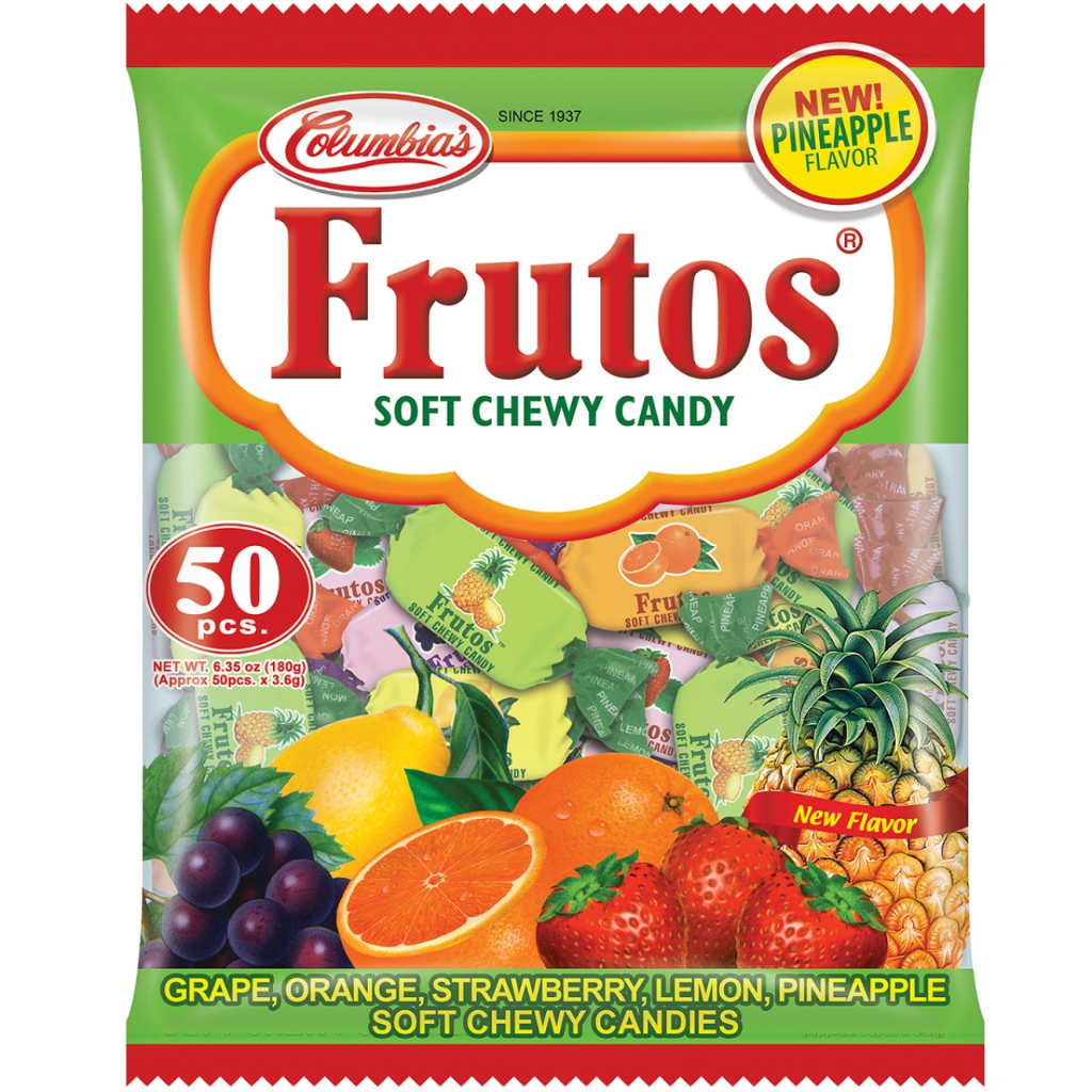 Frutos Soft Chewy Candy Grape, Orange, Strawberry Lemon and Pineapple 50s Shopee Philippines