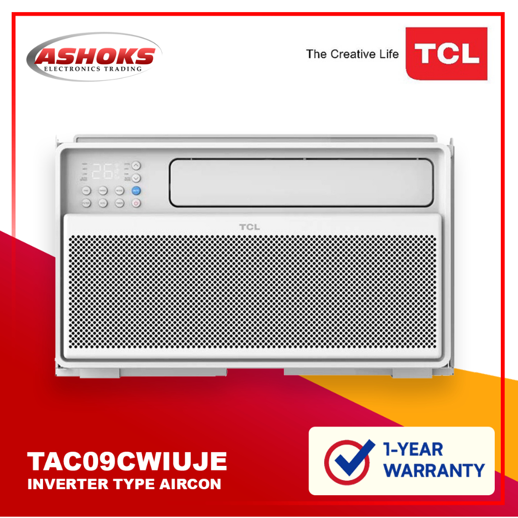 TCL TAC09CWI/UJE 1.0HP Window Type Inverter / Smart Control, AI