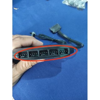 thumbnail: UpHere ARGB Controller Voor PC - 5V 3-Pin PWM, Draadloze Afstandsbediening, Fan Hub En RGB Synchronisatie