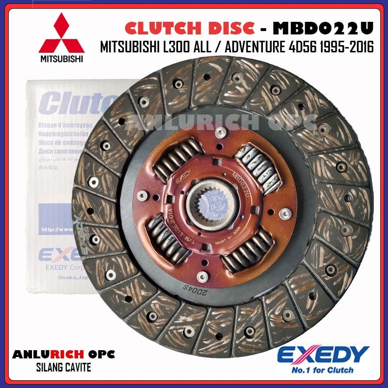 EXEDY CLUTCH DISC FOR MITSUBISHI L300 ALL / ADVENTURE 4D56 19952016