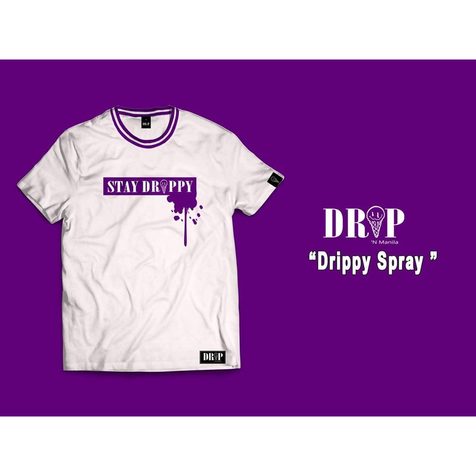 ALL LOCAL BRAND Drip N' Mnl "SPRAY DRIPPY" Men TShirt (Violet