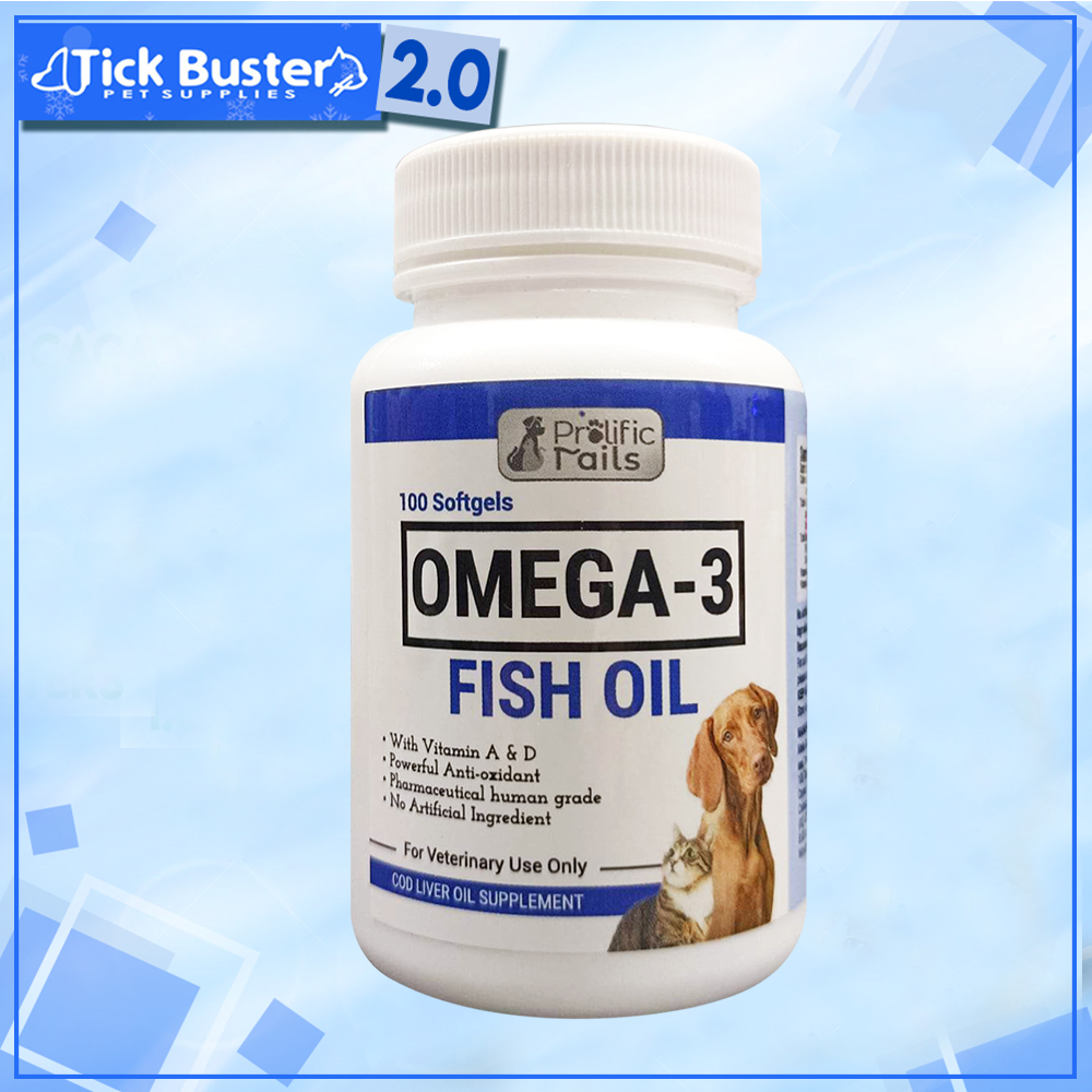 TBS 2.0 Pro Strength Omega 3 K9 Fish Oil With Vitamin A and D