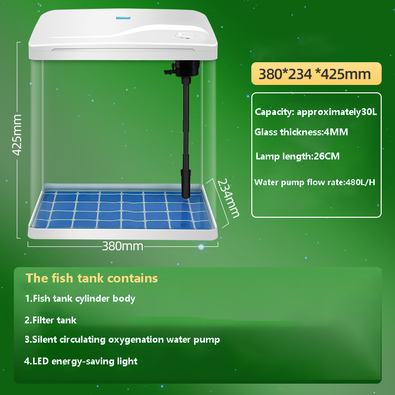 ERAARK 1.5 Gallon Betta Fish Tank Self Cleaning, Smart