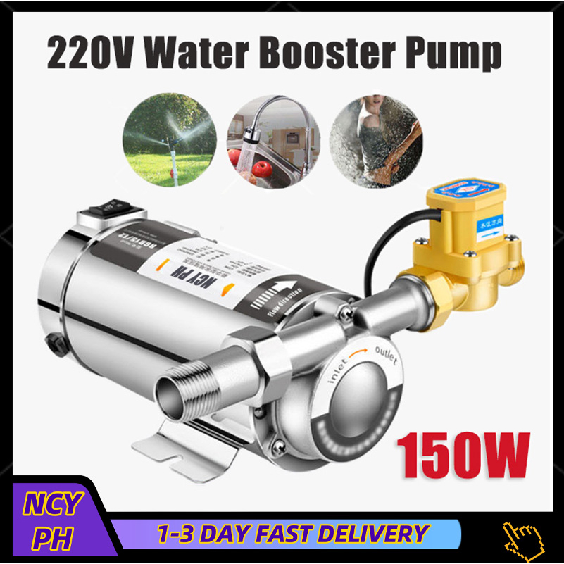 150w Water Heater Booster Pump Fully Automatic Pipe Household Stainless