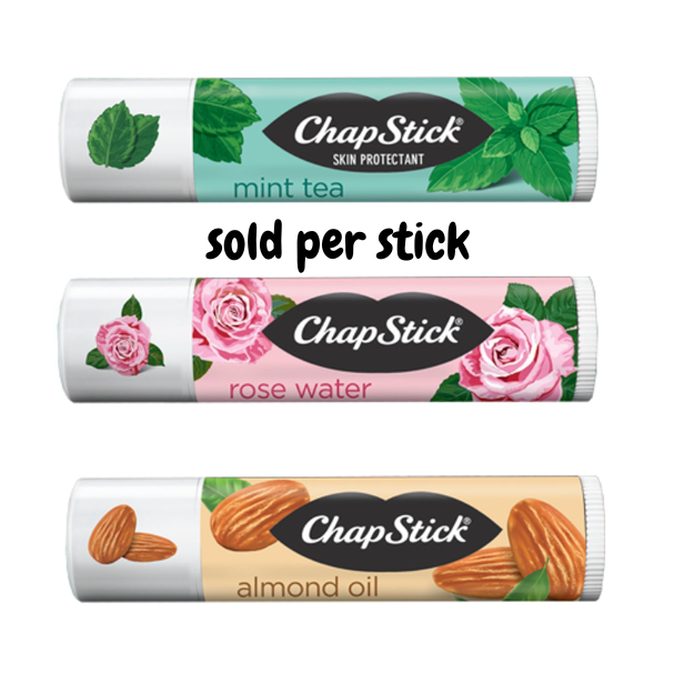 ChapStick Spa Collection Lip Balm Mint Tea, Rose Water, Almond Oil