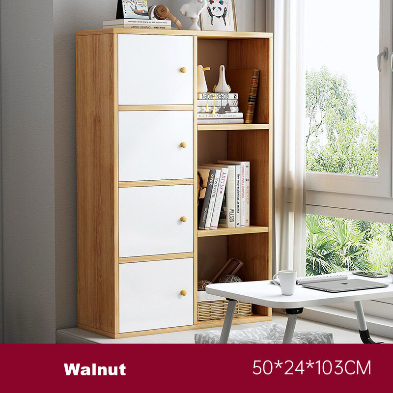 Bookshelf Windows and Locker Desk Bookcase Integrated Window