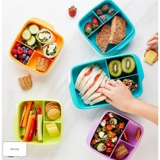 Tupperware Square Divided Lunch Box 550ml | Shopee Philippines