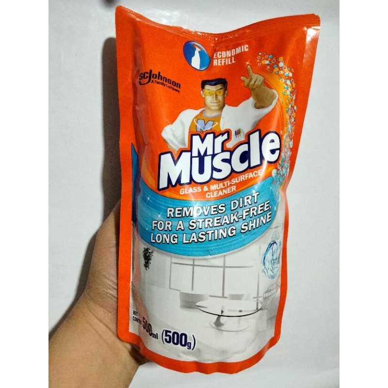 Mr Muscle Glass &Multi Surface Cleaner 500ml refill | Shopee Philippines