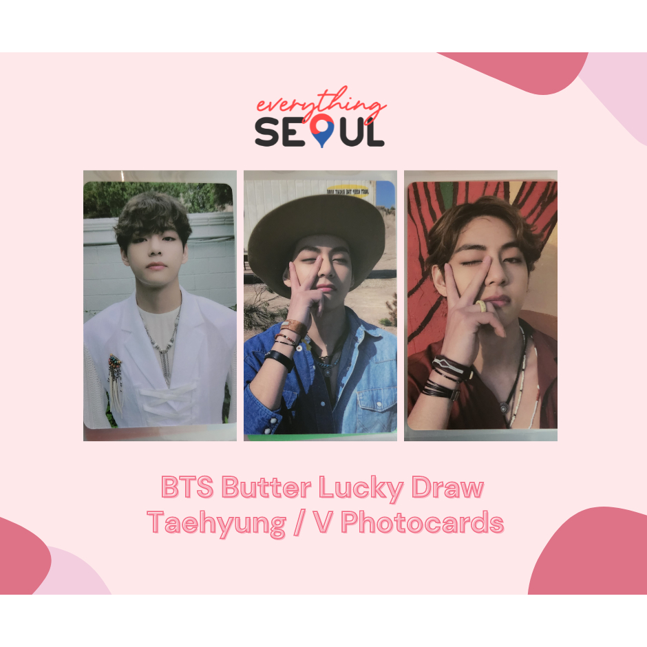 BTS Butter Lucky Draw Taehyung / V Photocards Shopee Philippines