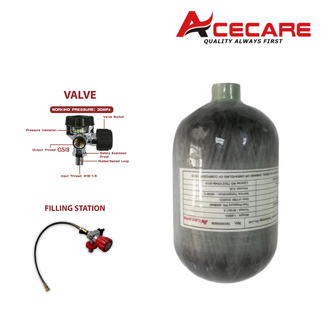 Acecare 4500psi Paintball PCP Air CO2 Oxygen Used Tank/SCBA Diving Tank