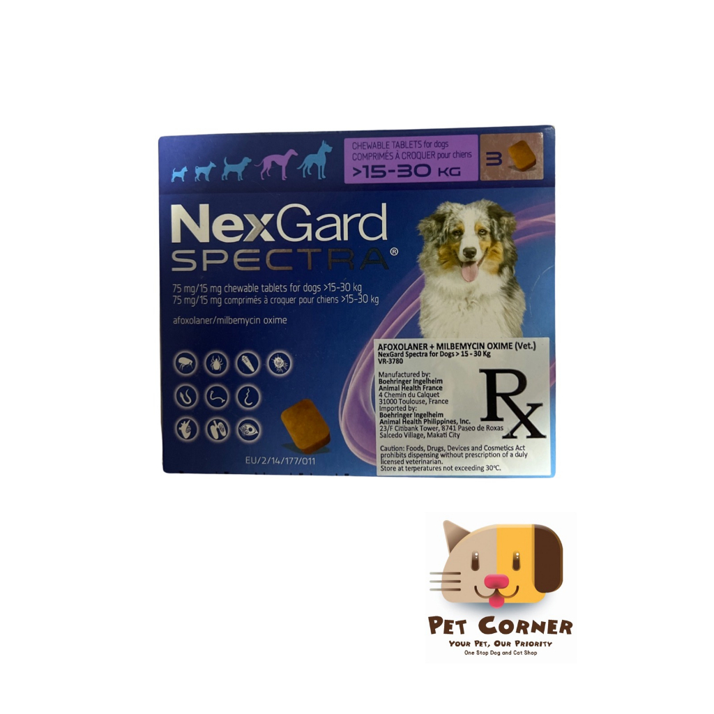 NEXGARD SPECTRA FOR DOGS TABLET & BOX | Shopee Philippines