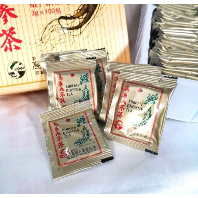 KOREAN GENSING TEA 100 BAG 1BOX | Shopee Philippines