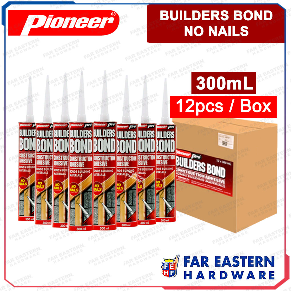 PIONEER PRO Builders Bond No Nails | Turbo Liquid Adhesive 12pcs/Box ...