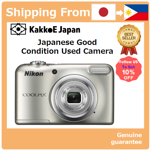 Pre-loved Nikon Digital Camera Coolpix A10 Silver Optical times Zoom  million pixels [Dry battery type] A10SL [Japan Used Camera]