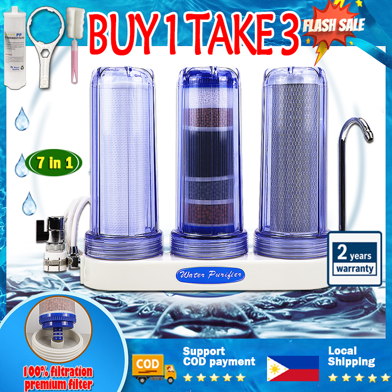 TROUWIDS 3 Stages Alkaline Water Filter Water Purifier Thicken ...