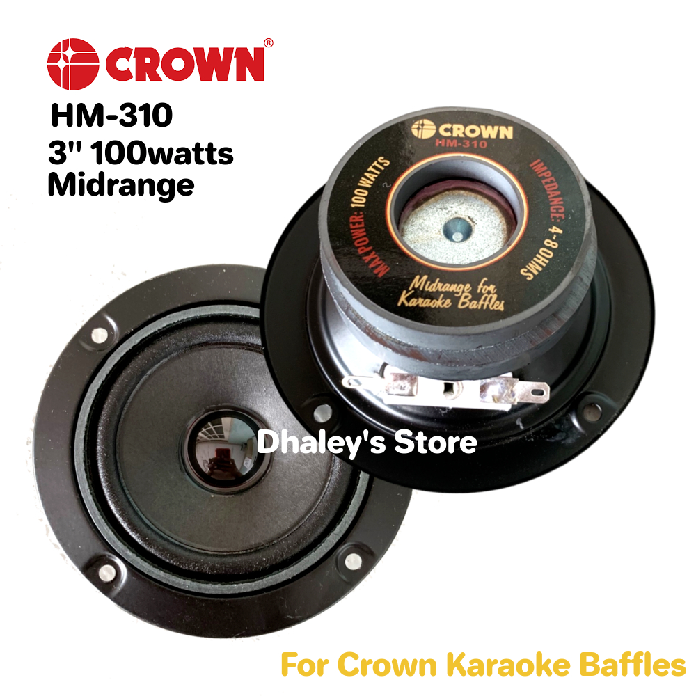 Crown HM-310 3 inches Midrange for Karaoke Baffles 3