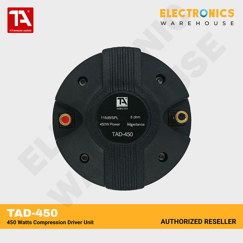 Titanium Audio TAD-450 Compression Driver Unit 450W | Shopee Philippines