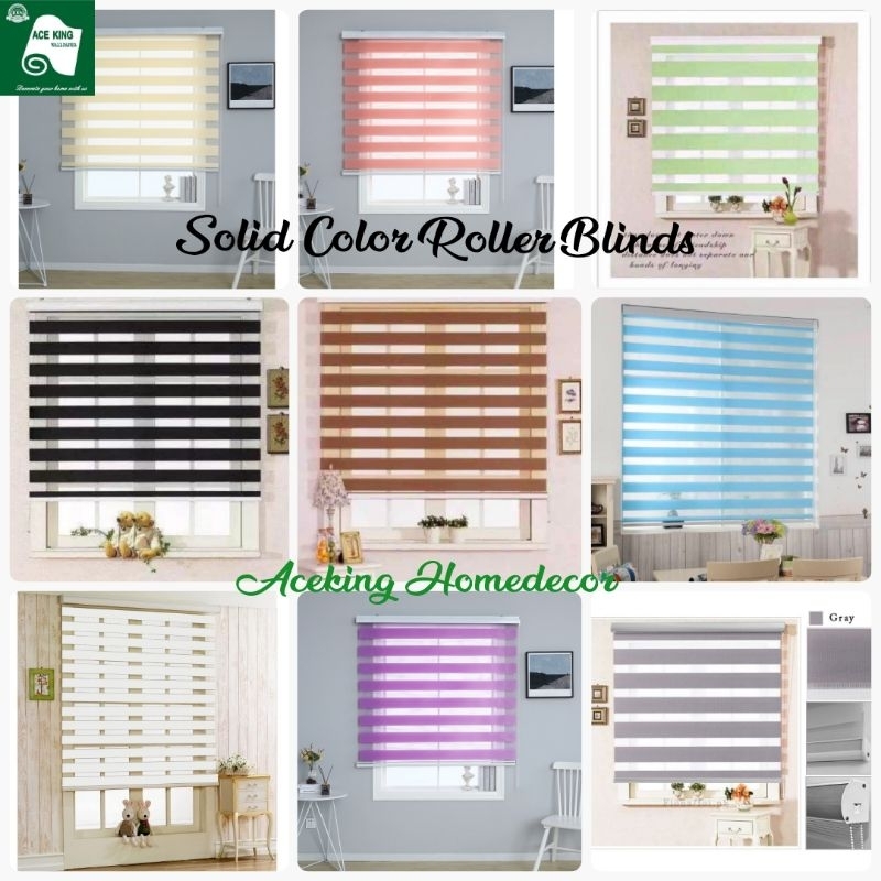 Blinds Korean Duo Roller Blinds Curtain for Office, Home