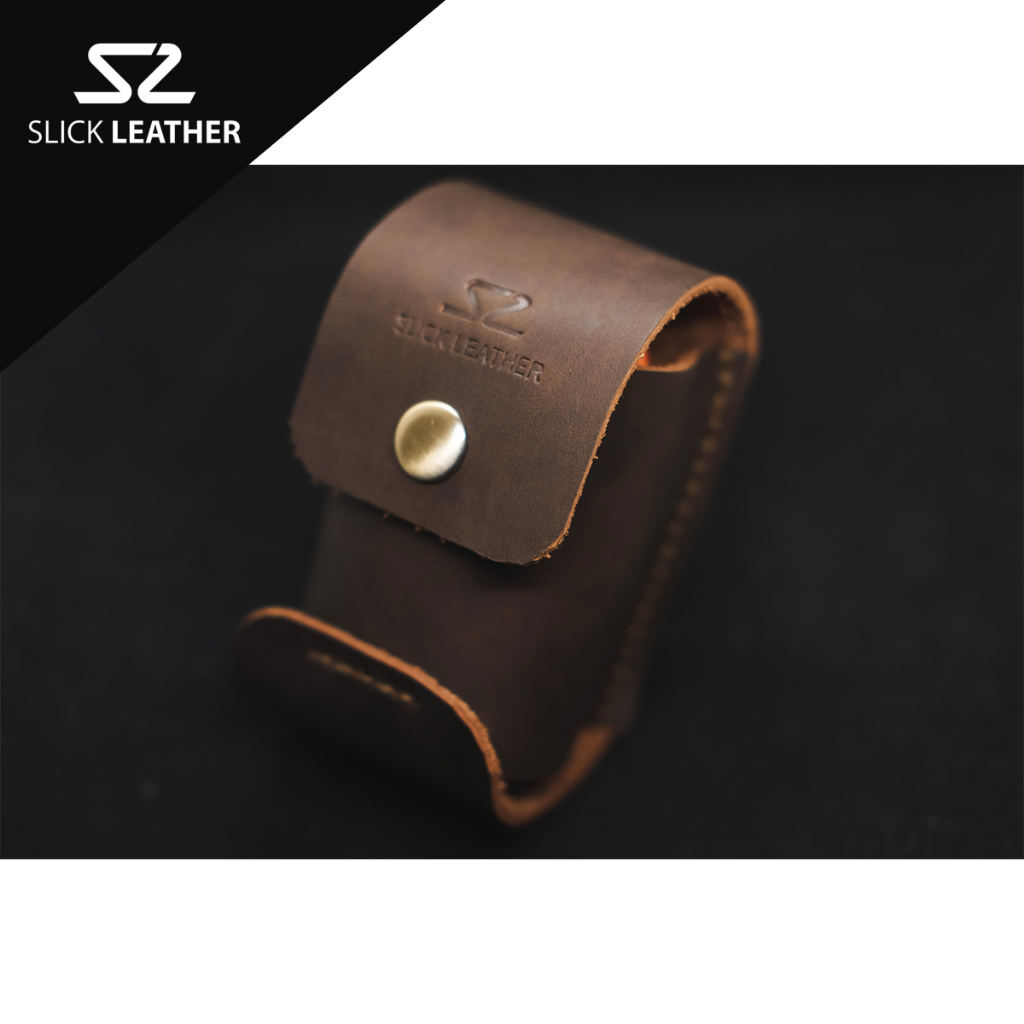 Slick Leather Top Grain Leather Golf Ball Case Shopee Philippines