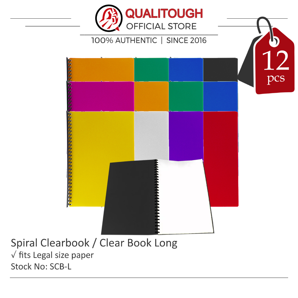 12pcs Spiral Clearbook / Clear Book Long [SCB-L] | Office & School ...