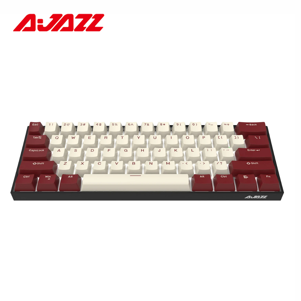 Ajazz K610T 61 Keys 60% Three-Mode Mini Wireless Keyboard with Double ...