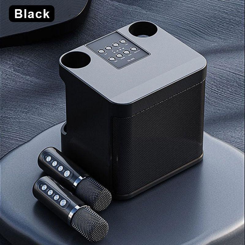 Jiditech Wireless Dual Karaoke Speaker Microphone 3D Stereo Family ...
