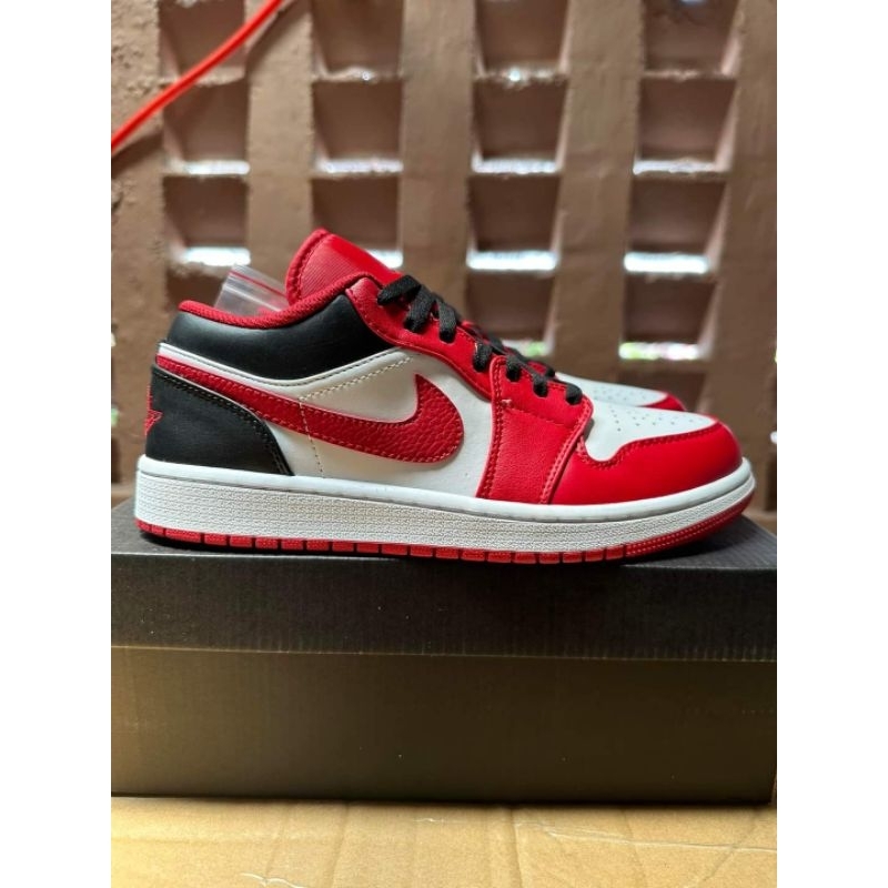 J1 Low White Black Red For Men ( Oem ) 