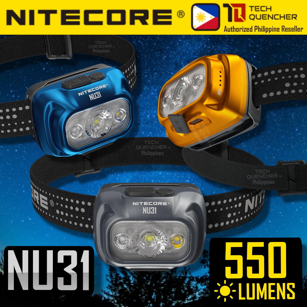 Lampe Frontale NU31 Orange - 550Lm Nitecore - Achat vente pas cher Surplus militaire