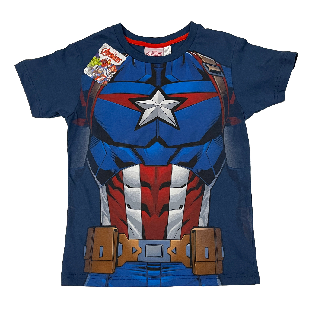 Captain america t shirt blue hotsell