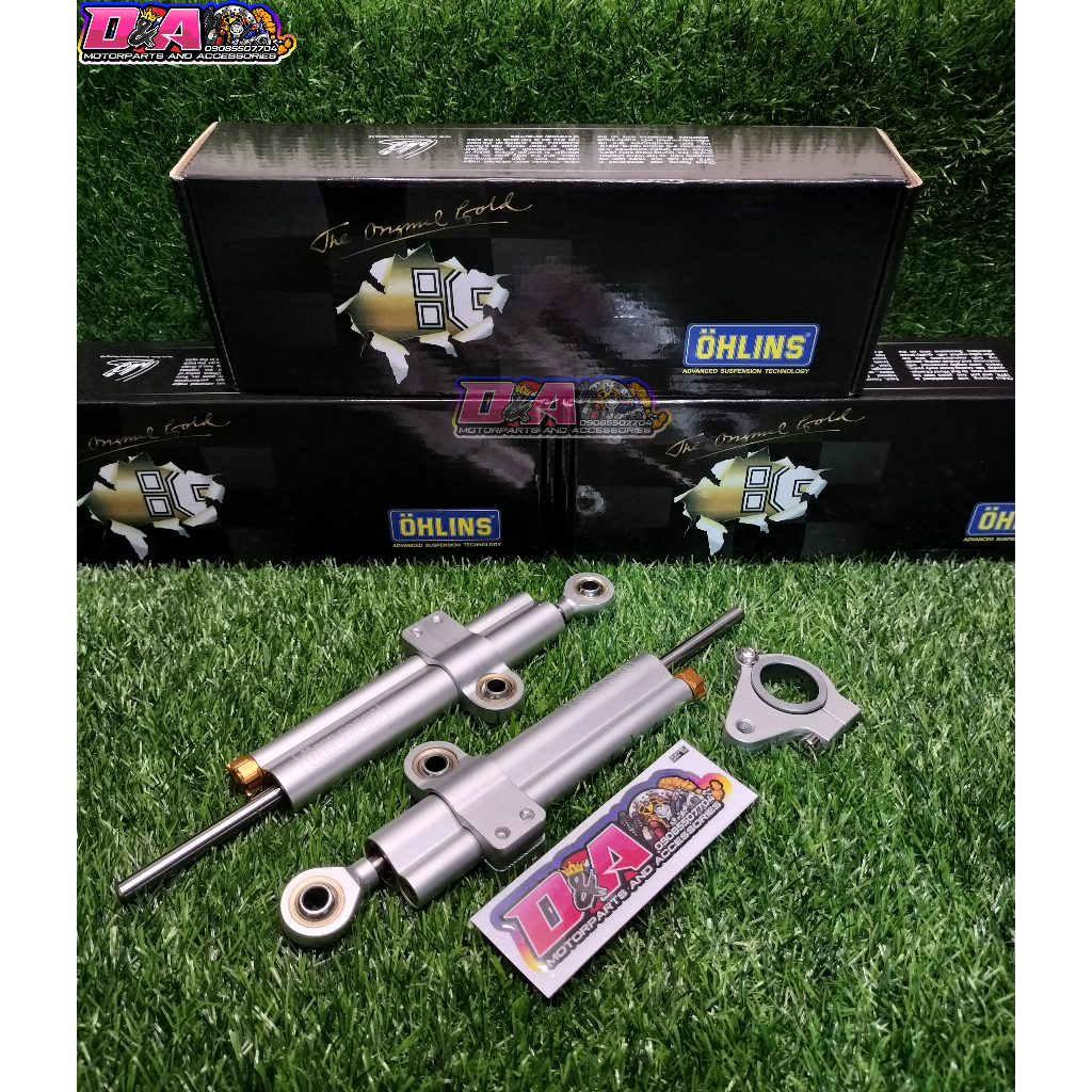 OHLINS STEERING DAMPER STABILIZER WITH BRACKET HAILAND MADE PREMIUM