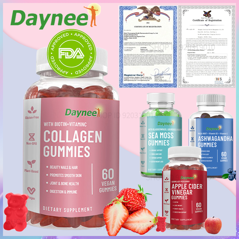 Daynee Gluta Collagen Contains Vitamin C For Skin Care Hair Health And ...